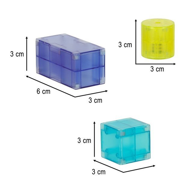 Magnetinės kaladėlės (3 variantai)